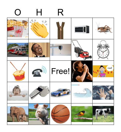 "Hör zu!" Bingo Card