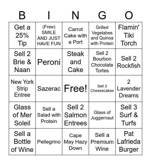 Father's Day Weekend Bingo Card