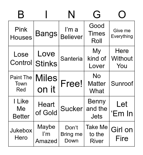 $$$$ COVER All $$$$ Bingo Card