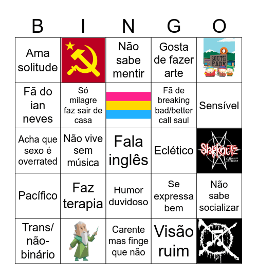 Bingo do Kaio Bingo Card