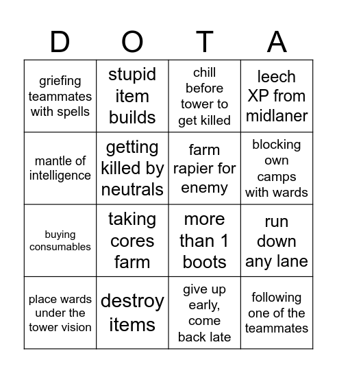 Overwatch case bingo Card