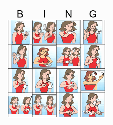 BINGO EM LIBRAS SAUDAÇÕES E CUMPRIMENTOS Bingo Card