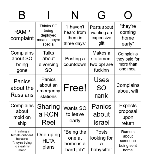 Dependa Bingo CHA 2024 Bingo Card