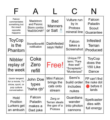 Father’s Day Sunday Stream 2024 Bingo Card