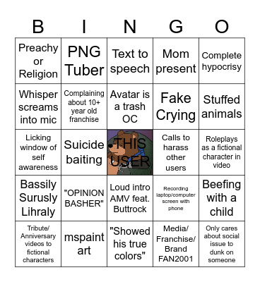 USER Bingo Card