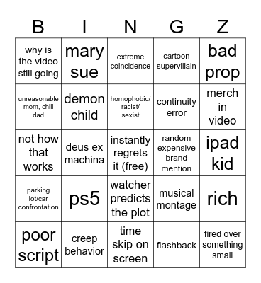 dhar mann bingo Card