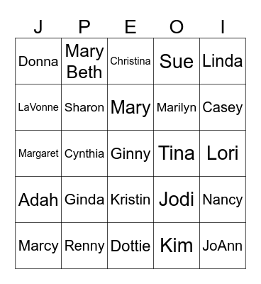 Fun Game Night Bingo Card