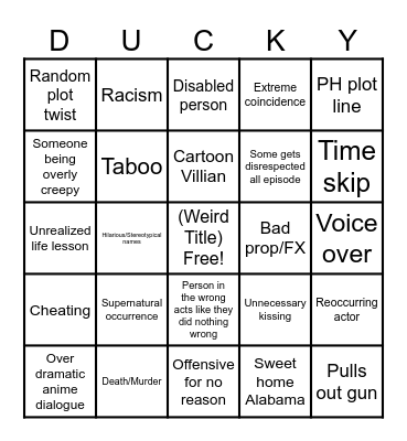 Tomorrow's Teachings Bingo Card