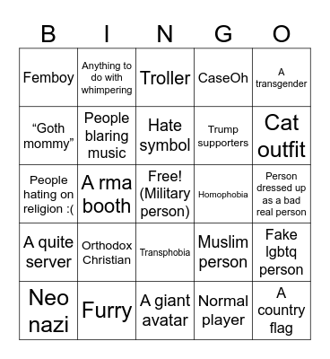 RMA bingooooo Bingo Card