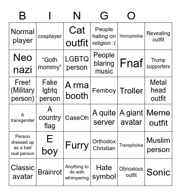 RMA bingooooo Bingo Card