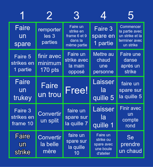 Bingo de Ligue Bingo Card