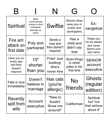 Hingo Bingo Card
