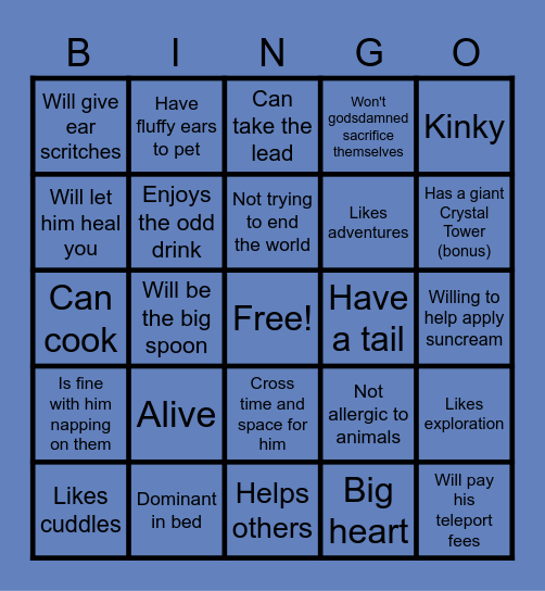 Are You Aster's Type? Bingo Card