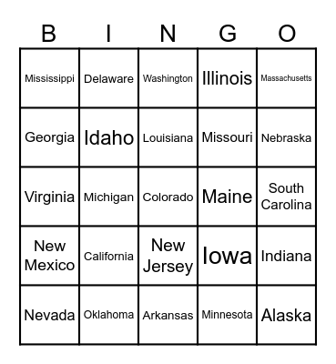 Road Trip Bingo Card