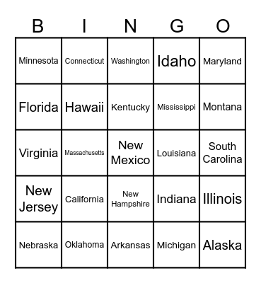 Road Trip Bingo Card