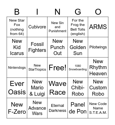 Direct Bingo Card
