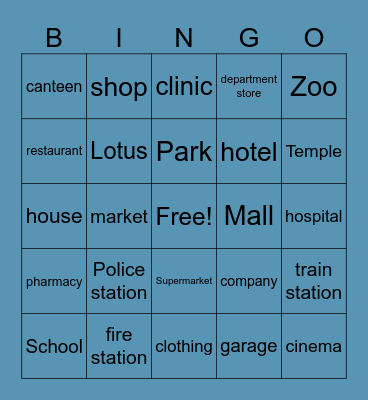 Place Bingo Card