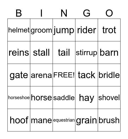 READ and RIDE  BINGO Card