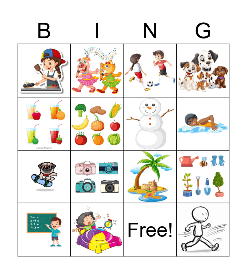 Do you like______? Bingo Card