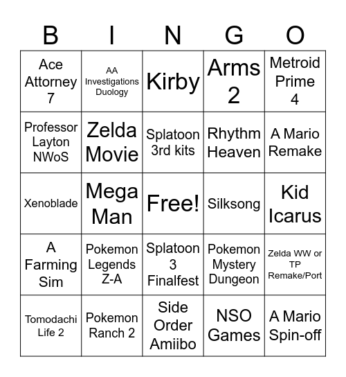 June 2024 Direct Bingo Card