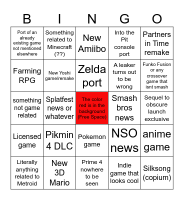 Direct Bingo Card