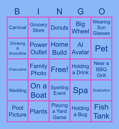 SUMMA TIME Bingo Card