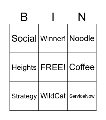 QR Code Bingo Card