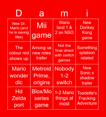 I aint getting bingo blud Bingo Card