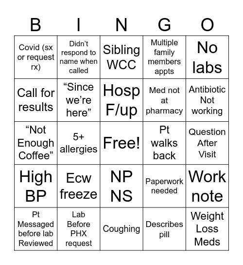 CPK BINGO BO Bingo Card