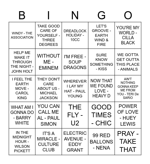 THE BARN HOUSE Bingo Card