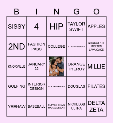 BRIDAL BINGO Card