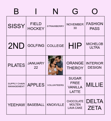 BRIDAL BINGO Card