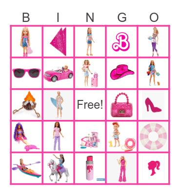 Barbie Bingo Card