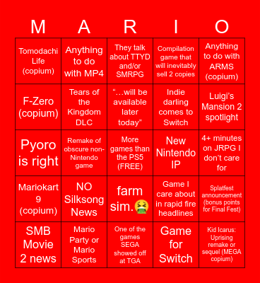 DIRECT BINGO 6/18/2024 Bingo Card