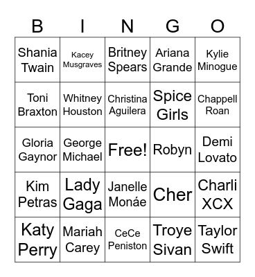 PRIDE Bingo Card