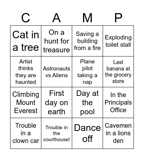 Red Deer Museum and Gallery Bingo Card