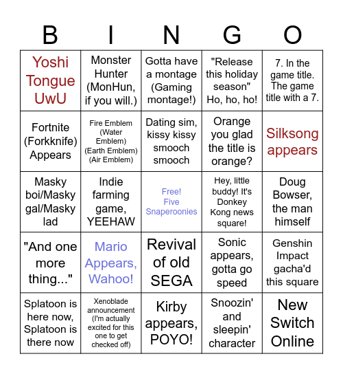DelightfullyCasual's casual Board Bingo Card