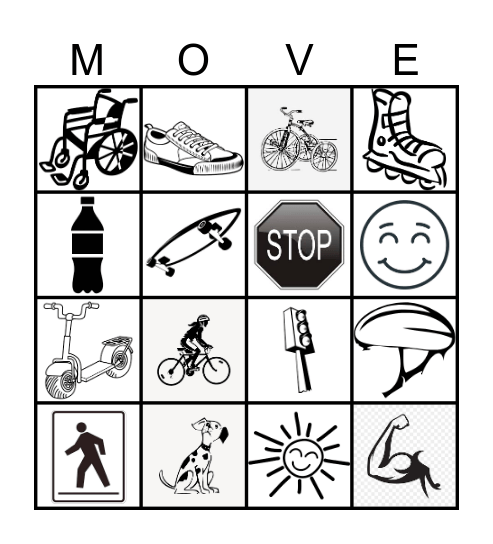 Getting Around Town Bingo Card