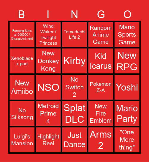 Direct 6.18.24 Bingo Card
