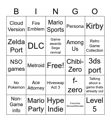 6/18/2024 Bingo Card