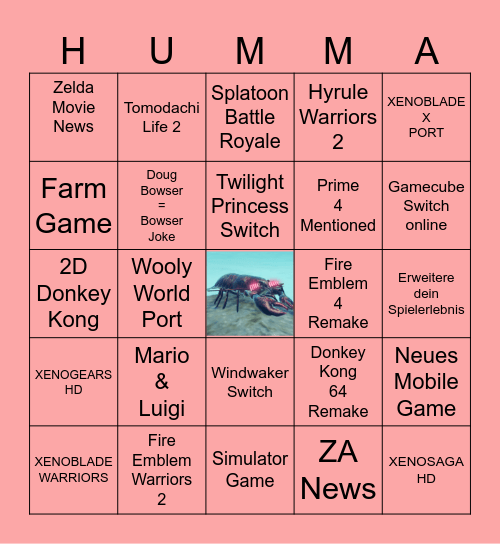 Hummer Direct Bingo Card