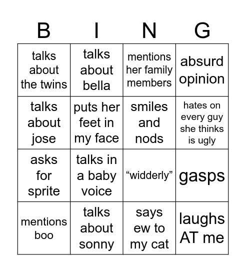 lola bingo Card