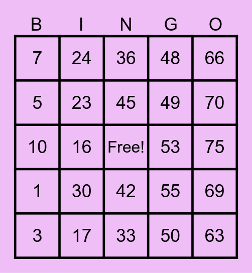 ZAKOL WINS Bingo Card