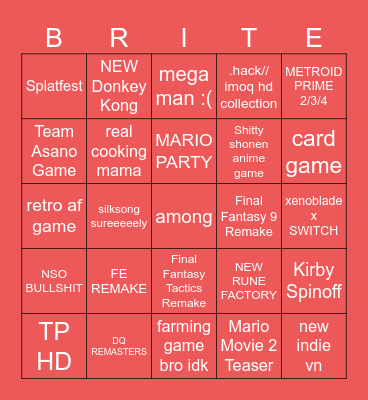 june18direct smile Bingo Card