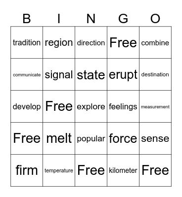 G3 ELA Keywords review Bingo Card