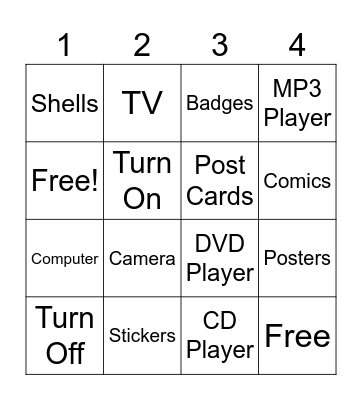 Unit 3 Bingo Card