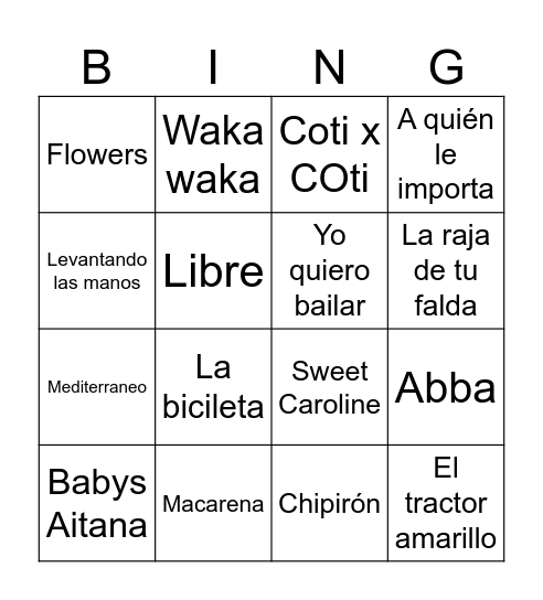 Escola Sant Vicenç 2024 Bingo Card