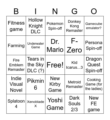 Phil's Bingo Card