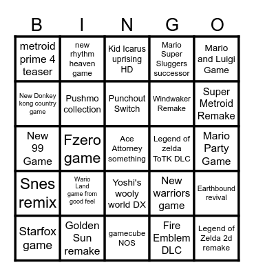 direct Bingo Card