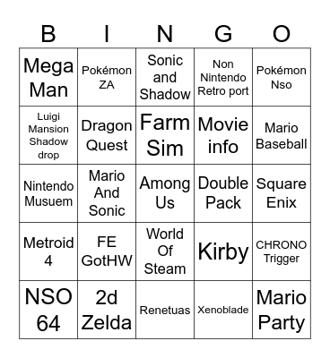 June 2024 Direct Bingo Card